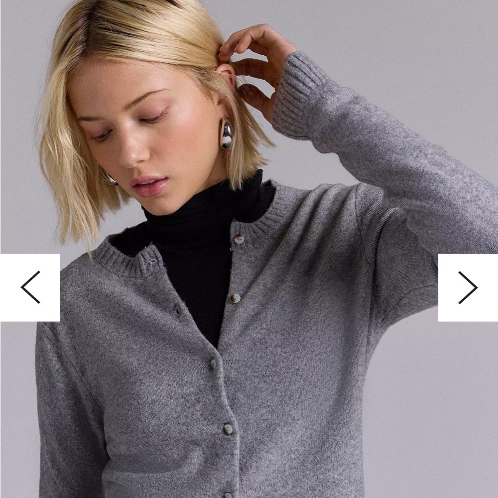 Urban outfitters grey button up sweater